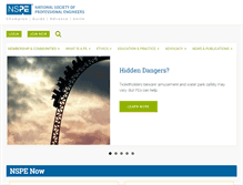 Tablet Screenshot of nspe.org